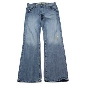 Nautica Jeans Co Pants Womens 32 Blue High Rise Stretch Bootcut Denim Jeans